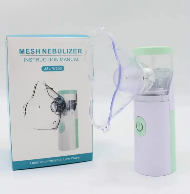Portable Mesh Nebulizer JSL-W303 for Adults and Kids – Rechargeable Silent Nebulizer Machine