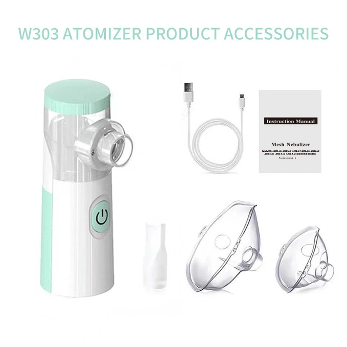 Portable Mesh Nebulizer JSL-W303 for Adults and Kids – Rechargeable Silent Nebulizer Machine