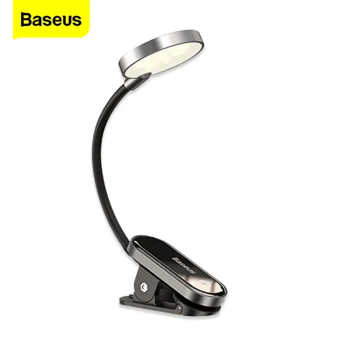 Baseus Rechargeable Mini Clip Lamp For Book Reading, Aquarium, Laptop Keybaord Light Portable And Useful (DGRAD-0G) - Image 2