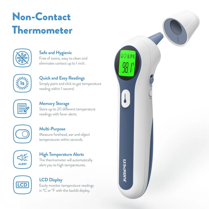 Jumper JPD-FR300 Infrared Thermometer - Dual Mode (Forehead & Ear)