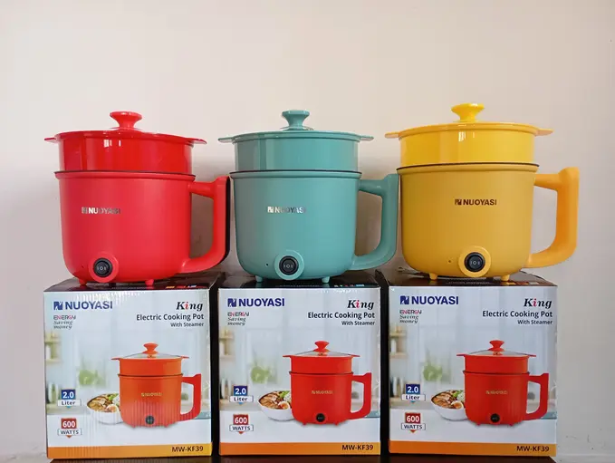 NUOYASI King 2.0L Multi-functional Electric Cooking Pot with Steamer (600W) - Image 4