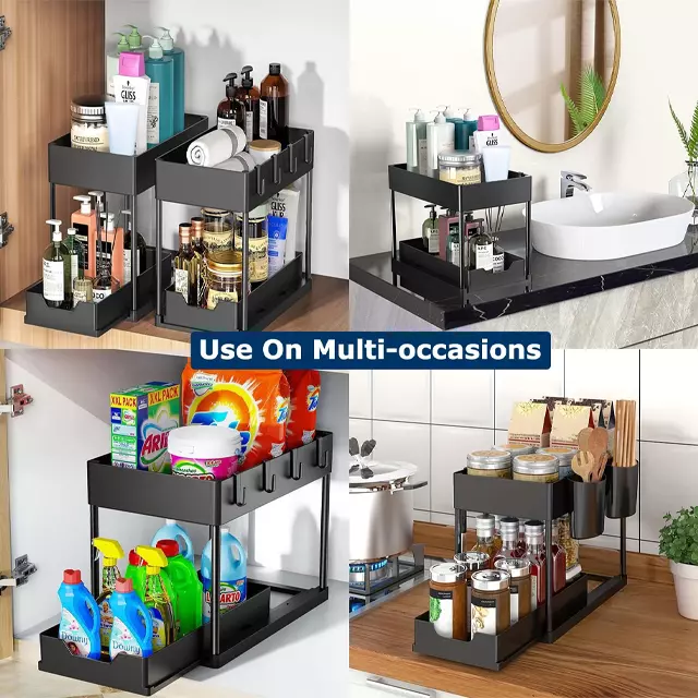 2 Tier Storage Organizer Drawer - Image 4