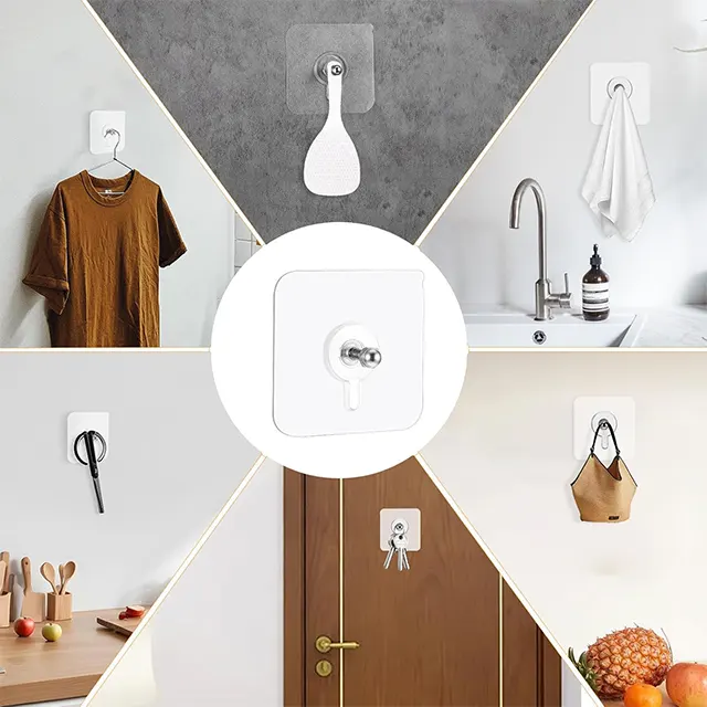 10PCS Adhesive Screw Hooks - Image 3